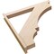 Ekena Millwork 5 1/2-in W x 44-in D x 44-in H Balboa Slat Rough Cedar Woodgrain TimberThane Outlooker, Primed Tan OUTUR055X44X44BOA24RCPR - alternate 2